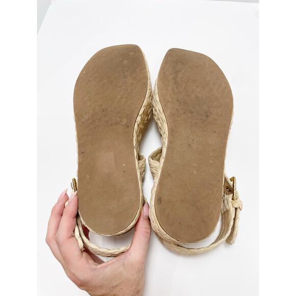 Ulla Johnson Gemma Flatform in Natural Straw Jute 38.5 - Picture 9 of 12